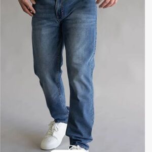 Weatherproof Men's Straight Blue Jeans